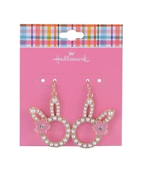 Hallmark Pearl Easter Bunny Earrings
