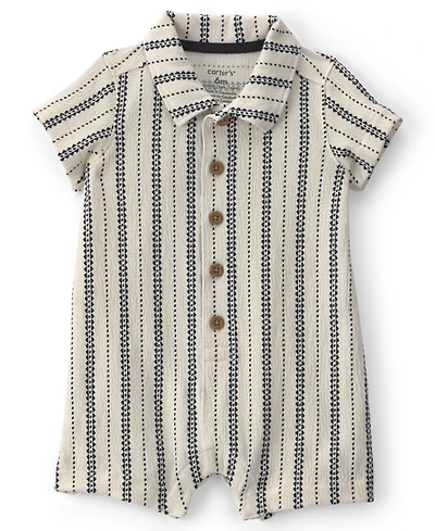 Carter's Baby Boys' Striped Short-Sleeve Romper