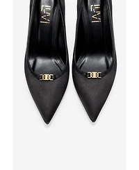 Prologue Shoes Womens Milos Buckle Pointed Toe Pump