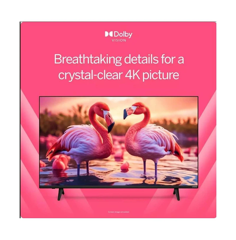 Vizio 65" 4K Uhd Led Smart Tv Bundle with Uax Hdmi Cable, 12-Month Cps Protection and Screen Cleaner + Microfiber Cloth-V4K65MKIT1