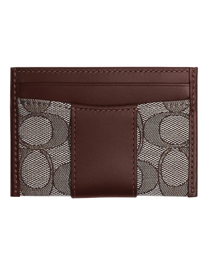 Coach Signature Jacquard Essential Card Case Wallet