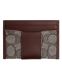 Coach Signature Jacquard Essential Card Case Wallet