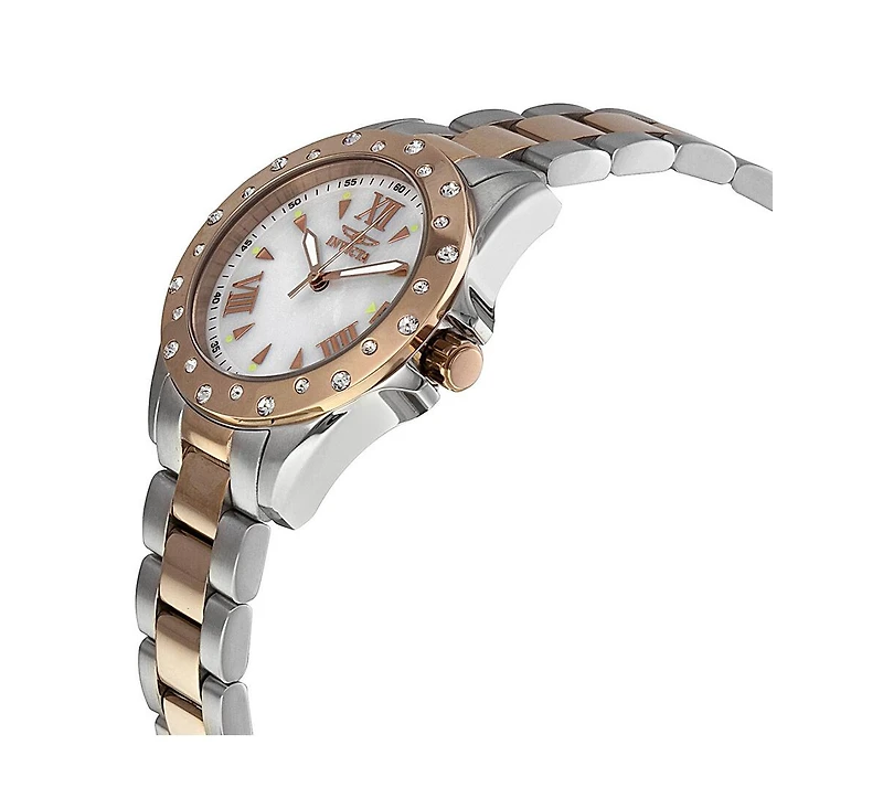 Invicta Women's 12856 Angel Quartz Mother of Pearl Dial Watch