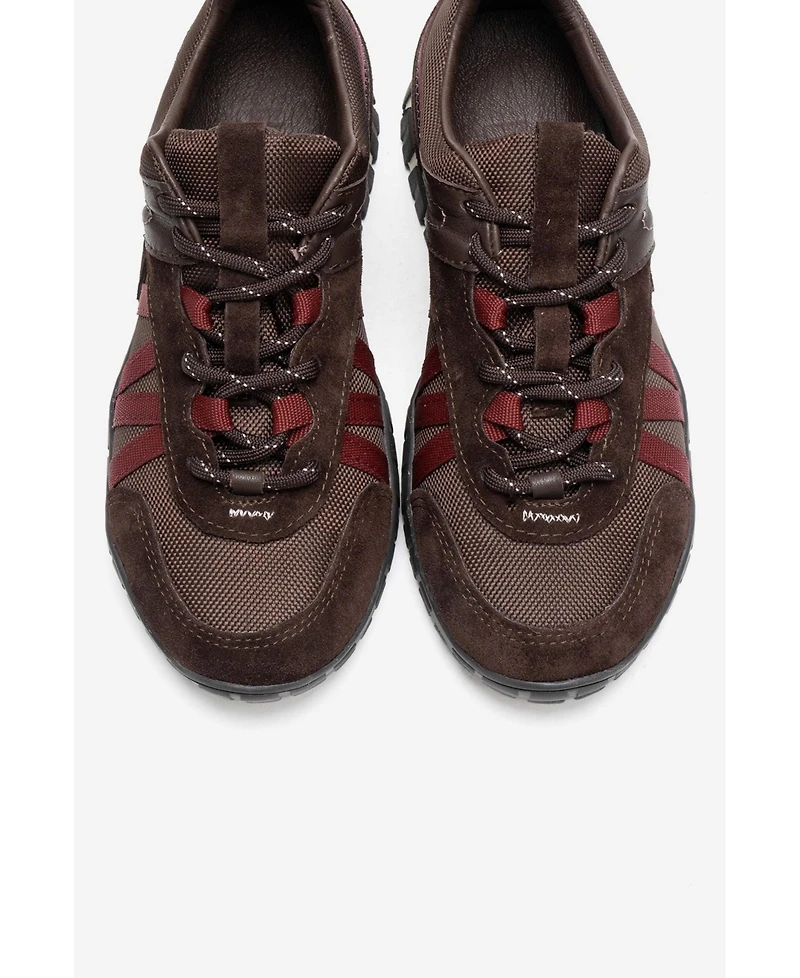 Forever & Always Shoes Women's Fiera Leather Mesh Sneaker