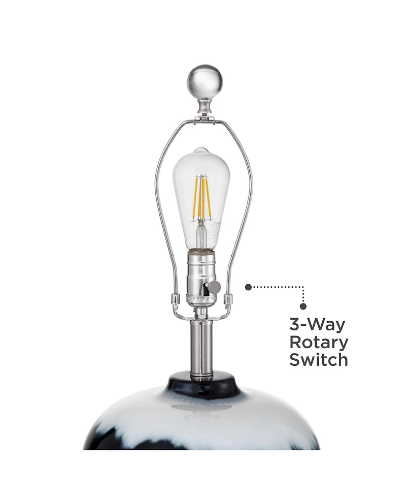 360 Lighting Hulda 26" High Art Glass Table Lamp Set of 2