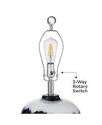 360 Lighting Hulda 26" High Art Glass Table Lamp Set of 2