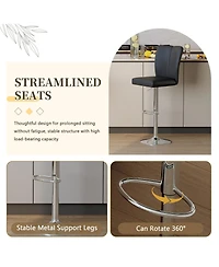 Rainsken Adjustable Bar Stools Set of 2