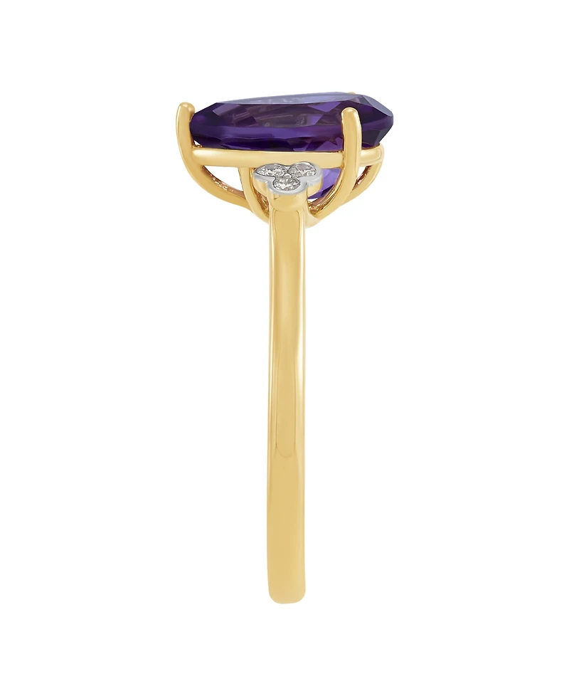 Macy's Amethyst (1-1/2 ct. t.w.) & Diamond Accent Ring 14k Yellow Gold (Also Available Multi-Stones)