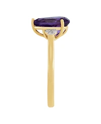 Macy's Amethyst (1-1/2 ct. t.w.) & Diamond Accent Ring 14k Yellow Gold (Also Available Multi-Stones)