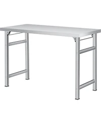 gaomon Stainless Steel Folding Table (48x24 in) - Commercial Work Table for Home, Kitchen, Restaurant, Garage, Camping, Outdoor, 520 Lbs Load