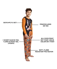 Dragon Ball Z Big Boys Group Shot 4-Pack Pajama Set -14
