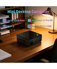Msi Cubi 5 Mini Desktop Intel Core i5 32GB Ram Intel Uhd Graphics 1TB Ssd Storage Windows 11 Pro