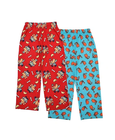 Dog Man Big Boys Lil' Petey All-Over Print Youth 2-pack Sleep Pajama Pants-14