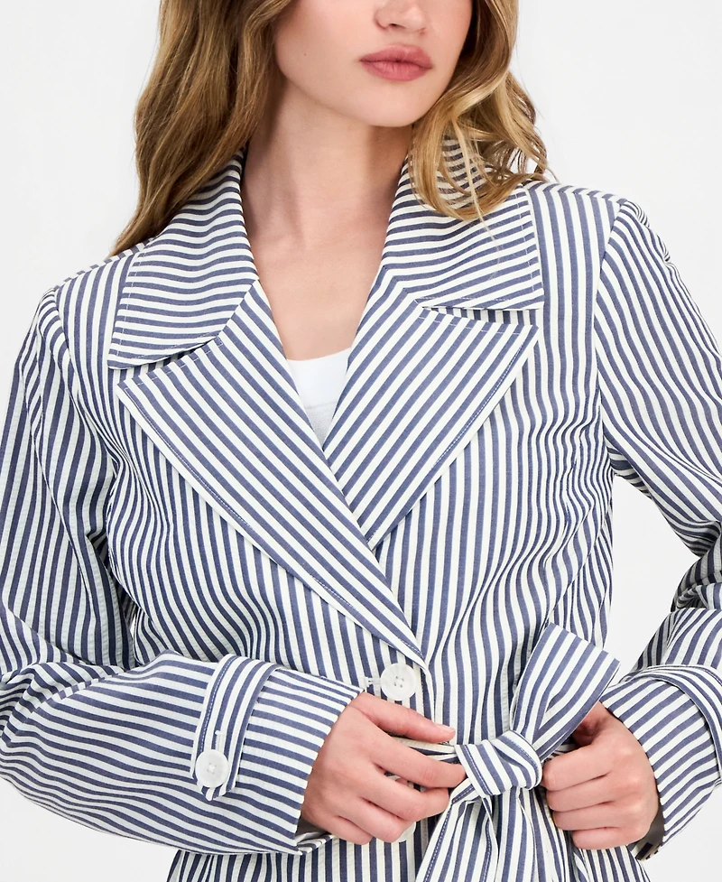 Tahari Asl Petite Seersucker Wrap Jacket