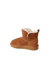 Dearfoams Kids Fireside By Bunbury Genuine Shearling Boot