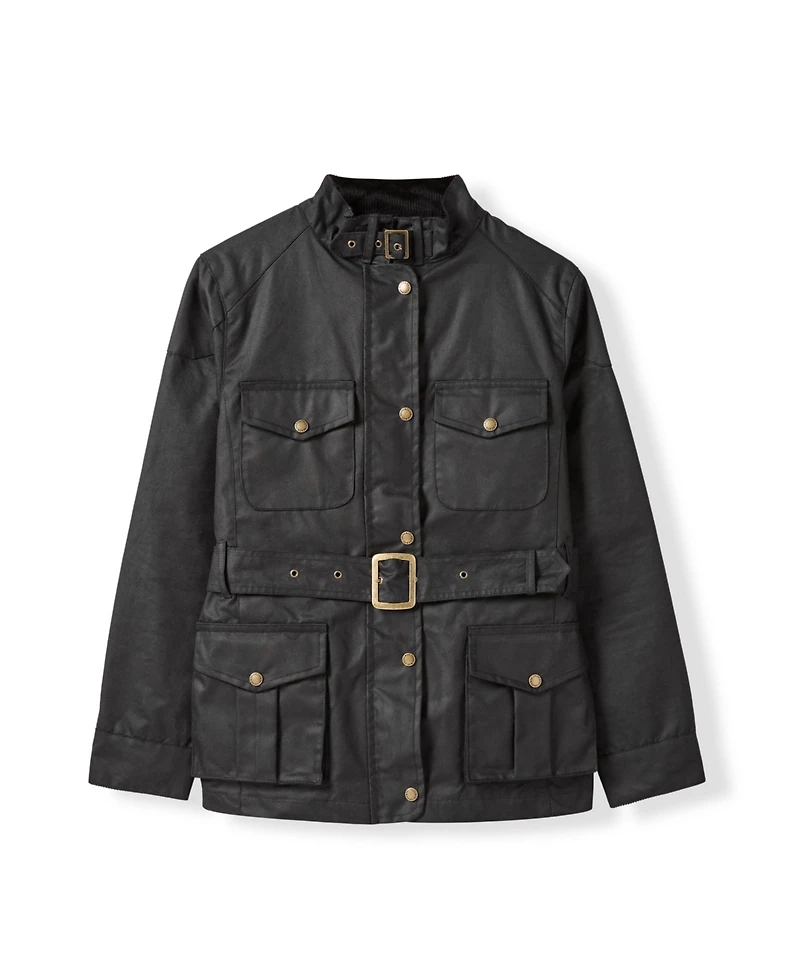 Celtic & Co. Women's British Waxed Cotton Belted Jacket