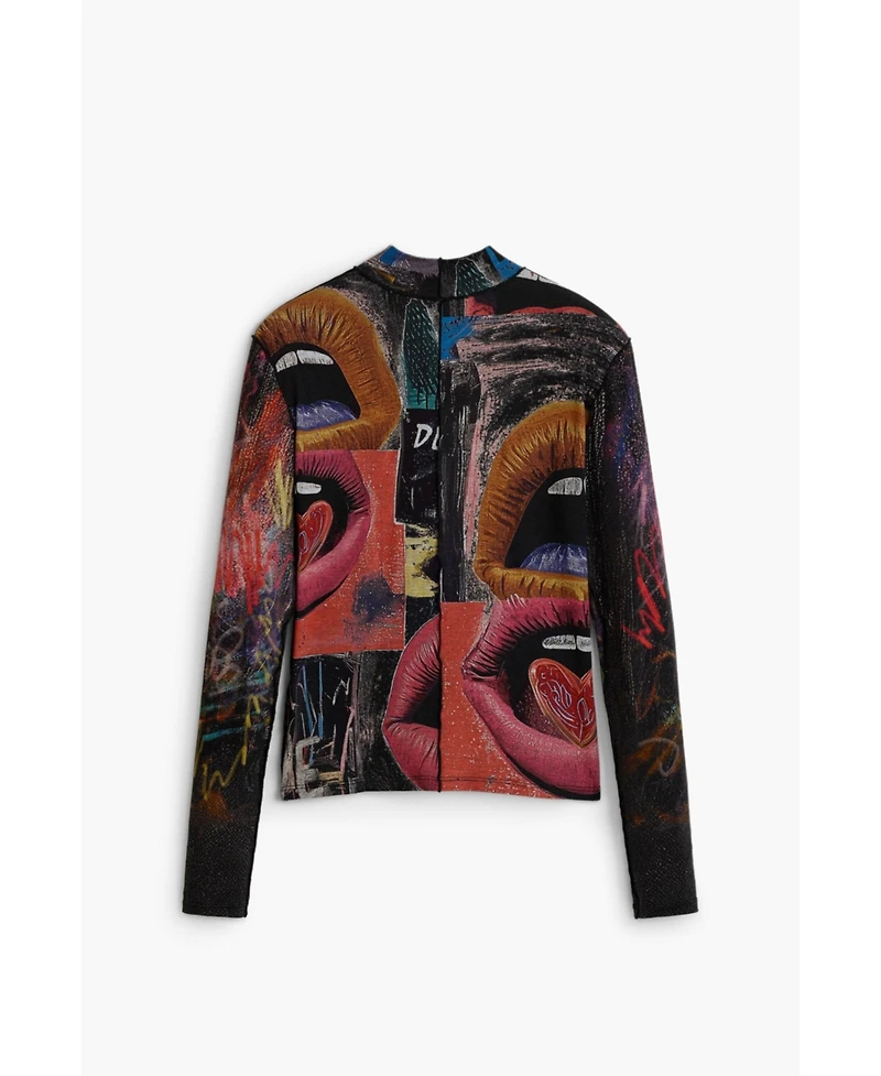 Desigual Women's Long Sleeve High Neck T-Shirt
