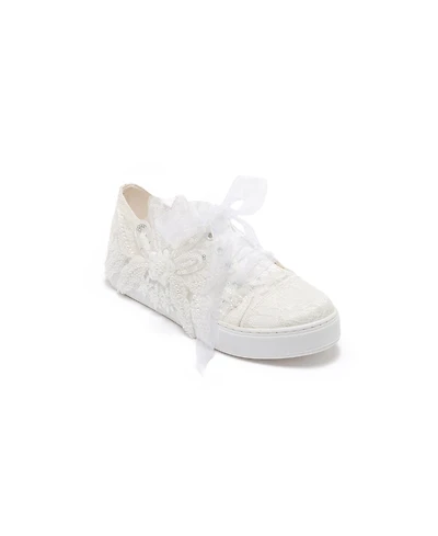 Forever & Always Shoes Women's Lora Bridal Lace Sneaker