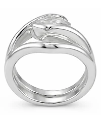 And Now This Clear Cubic Zirconia Stack Ring Set
