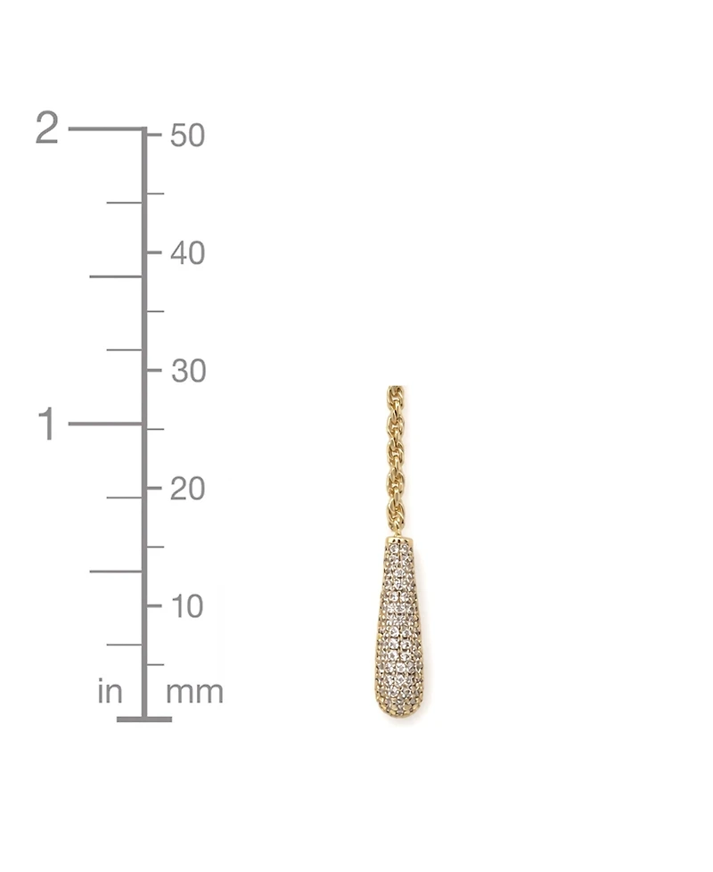 And Now This Clear Cubic Zirconia Lariat Necklace