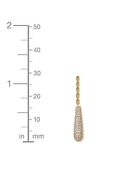 And Now This Clear Cubic Zirconia Lariat Necklace