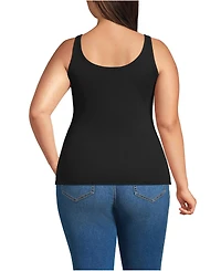 Lands' End Plus Micro Rib Go-To Layering Tank
