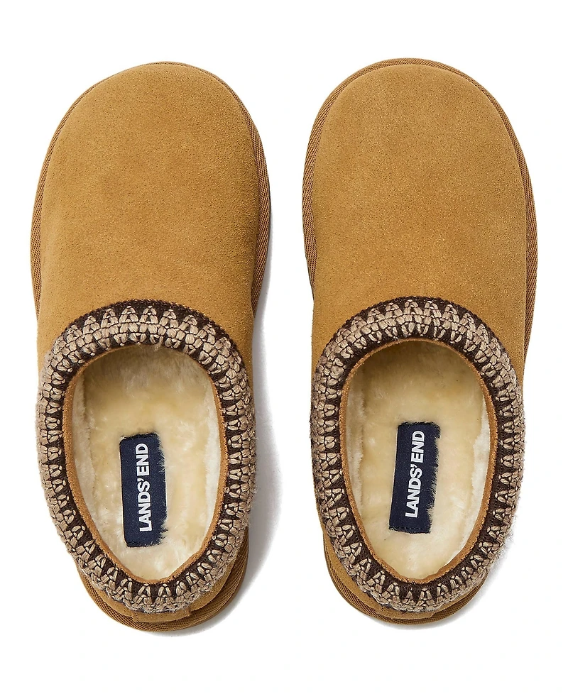 Lands' End Girls Suede Hearth Slippers