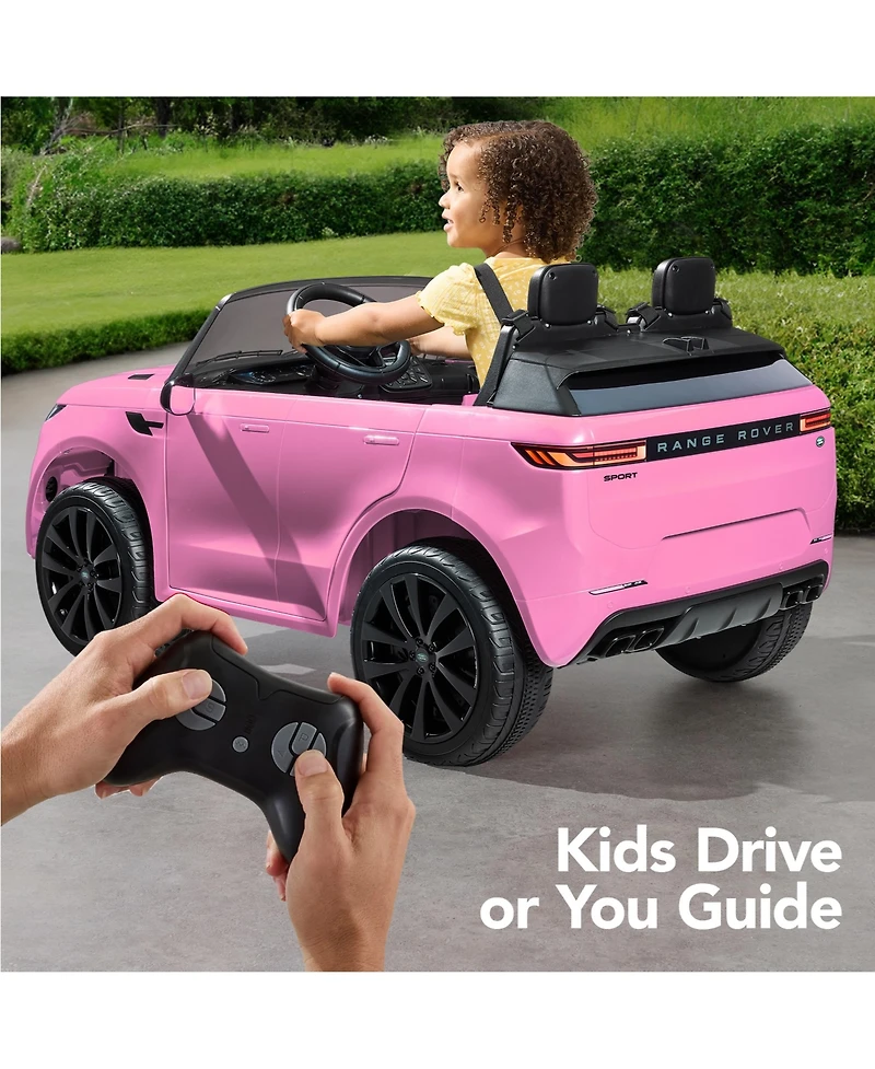 Best Choice Products Kids 24V 2-Seater Licensed Range Rover Ride-On Car w/ Parent Control 132lb Weight Capacity