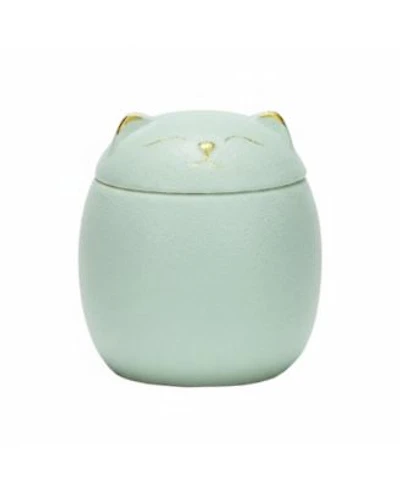 Aronkl Ceramic Jar Embossed Cat Small Candy Dish Sugar Bowl Storage Canister Airtight Seal Lid