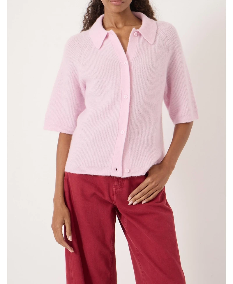 Hush Women's Jinny Wool Blend Short Sleeve Cardigan