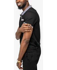 X-Ray Men's Comfort Zip-Neck Tipped Polo Shirt