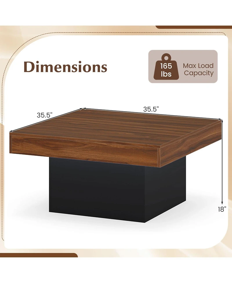 Slickblue Modern Coffee Table with Led Lights and Dynamic Effects