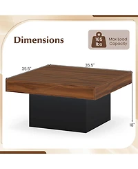 Slickblue Modern Coffee Table with Led Lights and Dynamic Effects