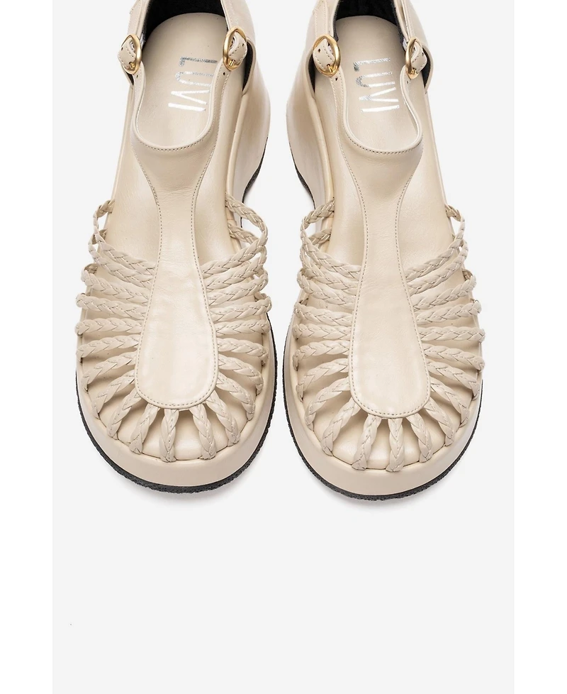 Prologue Shoes Women's Barry Woven Wedge Sandal