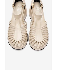 Prologue Shoes Women's Barry Woven Wedge Sandal