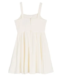 Rare Editions Girls' 7-16 Laguna Scuba Flower Bodice Sleeveless Dress