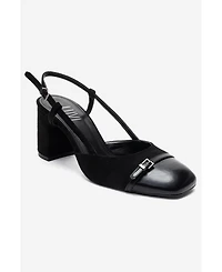 Prologue Shoes Women's Desia Slingback Round Toe Pumps