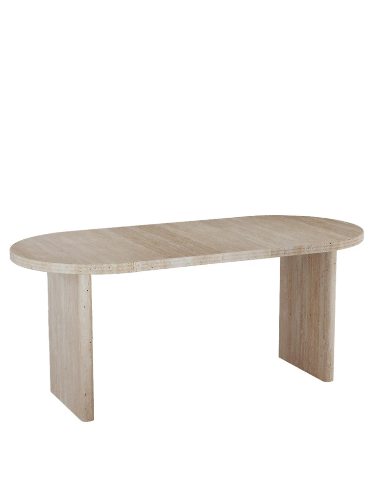 Clihome Modern Extendable Dining Table,Mid-century modern style home table,Suitable for dining rooms, kitchens, and living rooms