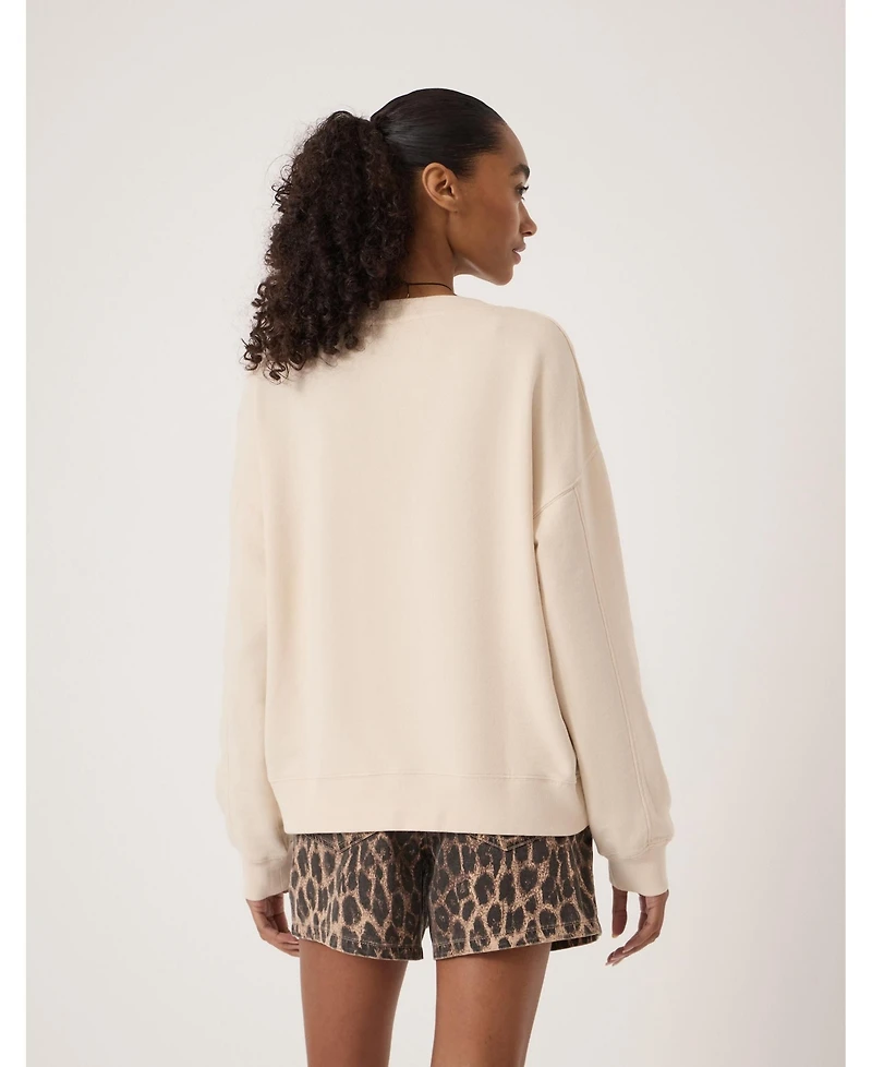 Hush Women's Cleo V-Neck Cotton Sweatshirt