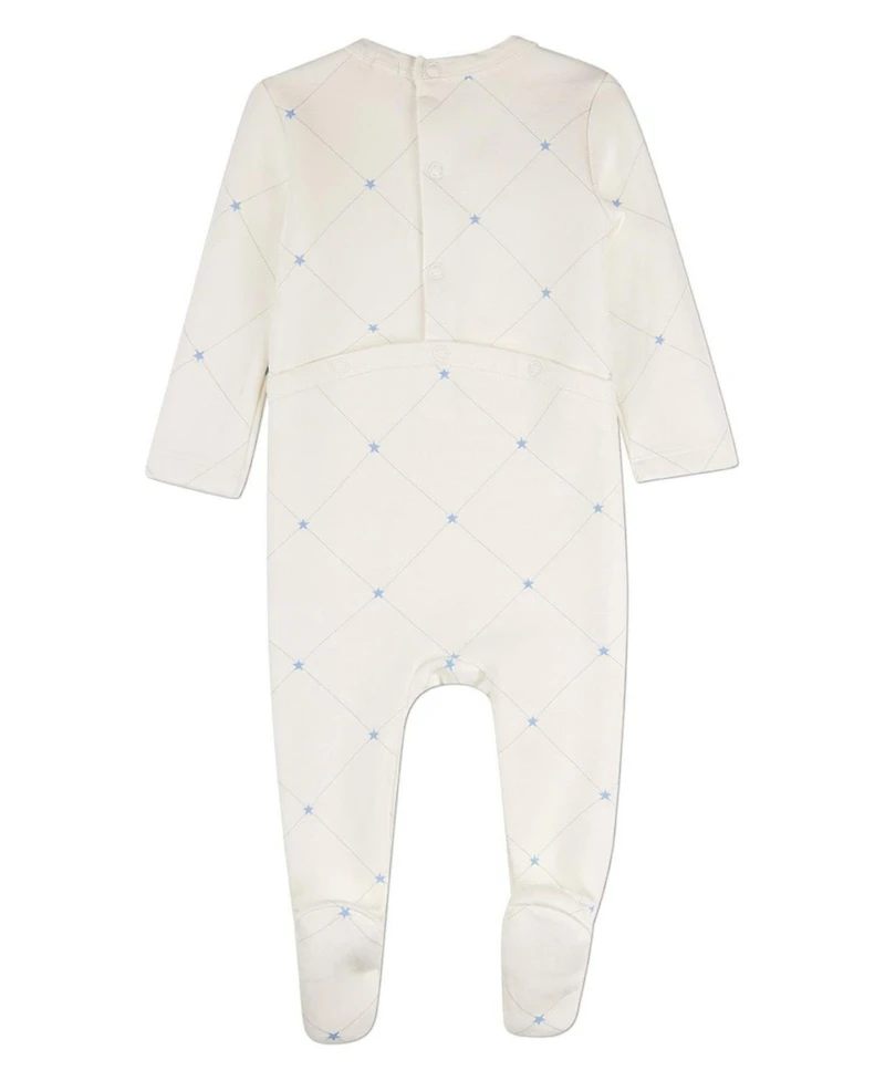 MeMoi Baby Boys "Stars and Stitching" Cotton/Rayon-Blend Footie