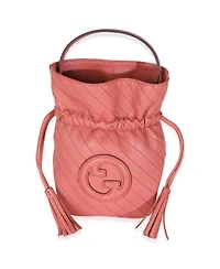 Pre-Owned Gucci Pink Calfskin Blondie Bucket Bag