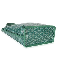 Pre-Owned Goyard Green Goyardine Canvas Reversible Mini Anjou