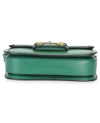 Pre-Owned Gucci Emerald Green Azalea Calfskin Horsebit 1955 Shoulder Bag