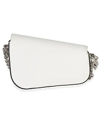 Pre-Owned Gucci White Calfskin Mini Asymmetric Horsebit 1955 Shoulder Bag