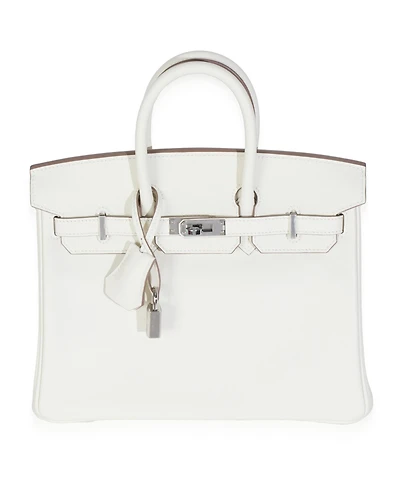 Pre-Owned HERMES Mushroom Swift Birkin 25 Phw