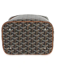 Pre-Owned Goyard Gold Black Goyardine Canvas Muse Vanity Case