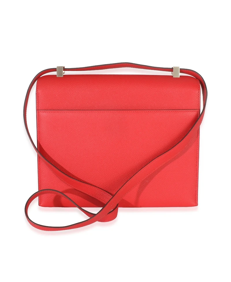 Pre-Owned HERMES Rouge Coeur Epsom Verrou 23 Ghw