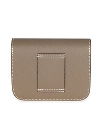 Pre-Owned Hermes Etoupe Epsom Constance Slim Wallet Ghw