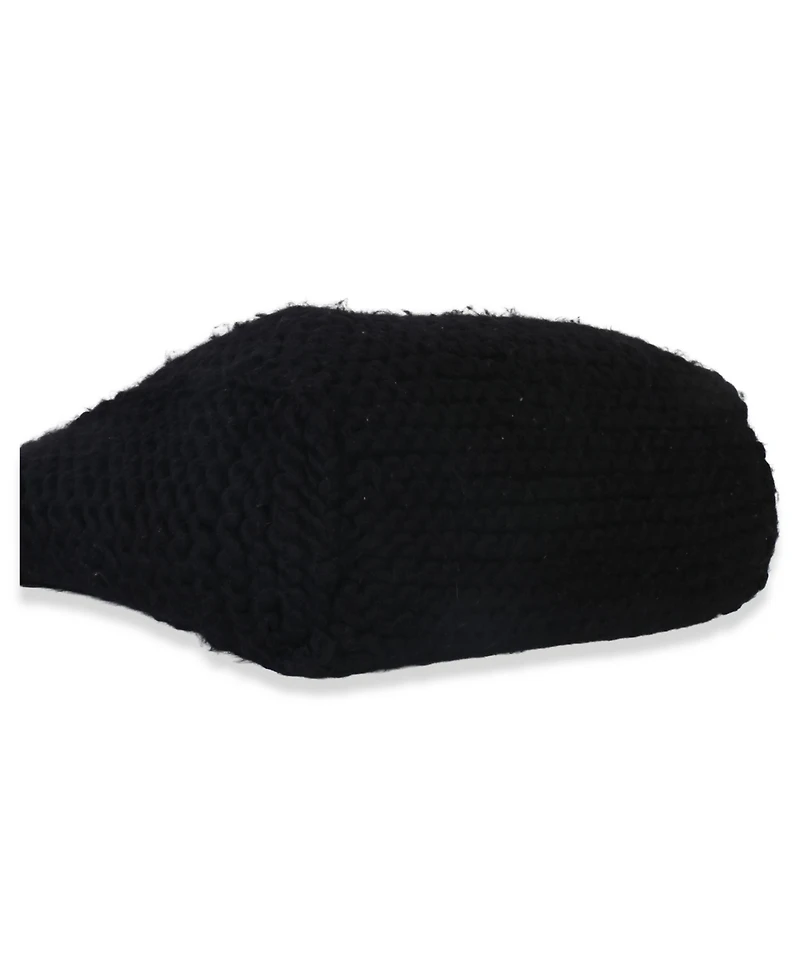 Pre-Owned Fendi Yellow Black Wool Logo Tote