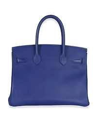 Pre-Owned HERMES Bleu Electrique Epsom Birkin 30 Phw